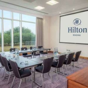 Meeting room with u shape table the Hilton Reading.