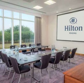 Meeting room with u shape table the Hilton Reading.