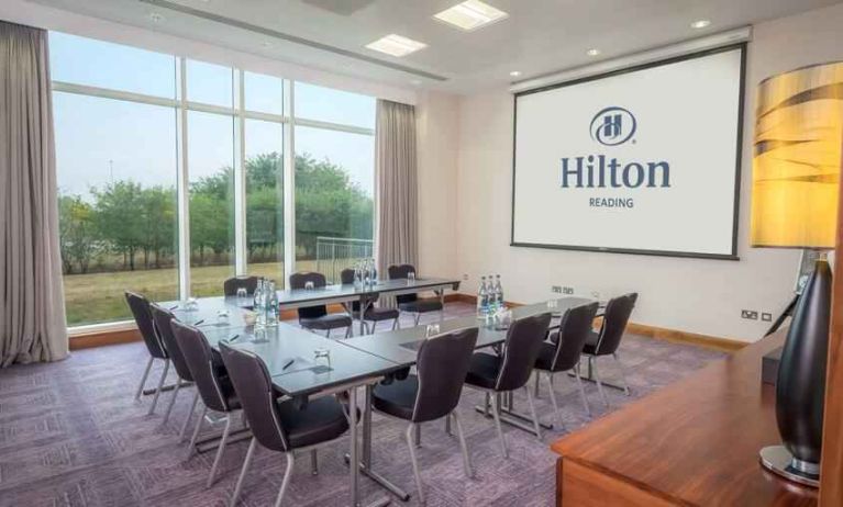 Meeting room with u shape table the Hilton Reading.