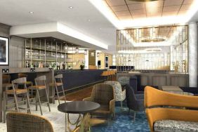 Restaurant area perfect for co-working at the DoubleTree by Hilton Hull.