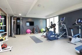 fully equipped fitness center at DoubleTree by Hilton London ExCel.