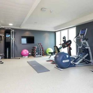 fully equipped fitness center at DoubleTree by Hilton London ExCel.