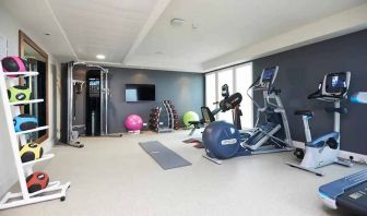 fully equipped fitness center at DoubleTree by Hilton London ExCel.