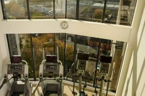 Treadmills at the fitness center of the The Westminster London, Curio Collection by Hilton.