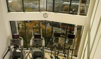 Treadmills at the fitness center of the The Westminster London, Curio Collection by Hilton.