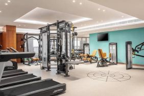 Fully equipped gym at the DoubleTree Dubai Al Jadaf