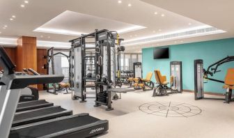 Fully equipped gym at the DoubleTree Dubai Al Jadaf