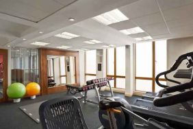 Fitness center at the Hilton Garden Inn Birmingham Brindleyplace.