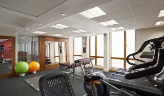 Fitness center at the Hilton Garden Inn Birmingham Brindleyplace.