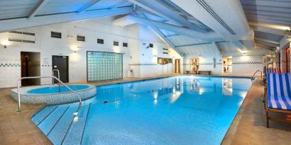 Relaxing indoor pool at the DoubleTree by Hilton Bristol North.