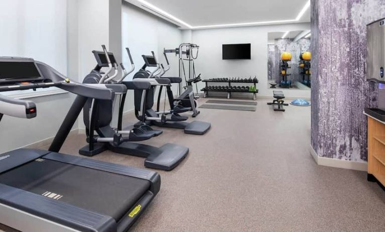 Fully equipped fitness center at the Canopy by Hilton Atlanta Midtown