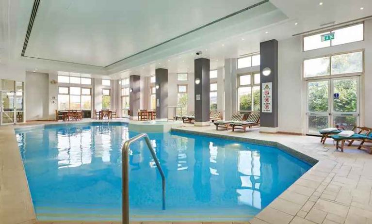 Relaxing indoor pool at the DoubleTree by Hilton Dartford Bridge.