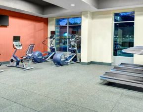 Equipped gym at the Hampton Suites Atlanta Perimeter Dunwoody