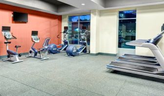 Equipped gym at the Hampton Suites Atlanta Perimeter Dunwoody