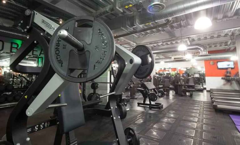 Fully equipped fitness center at the DoubleTree by Hilton Hotel & Spa Chester.