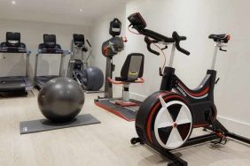 fully equipped fitness center at Hilton London Angel Islington.