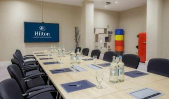 professional meeting room at Hilton London Angel Islington.