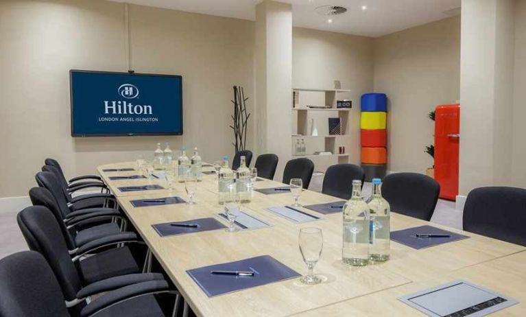 professional meeting room at Hilton London Angel Islington.