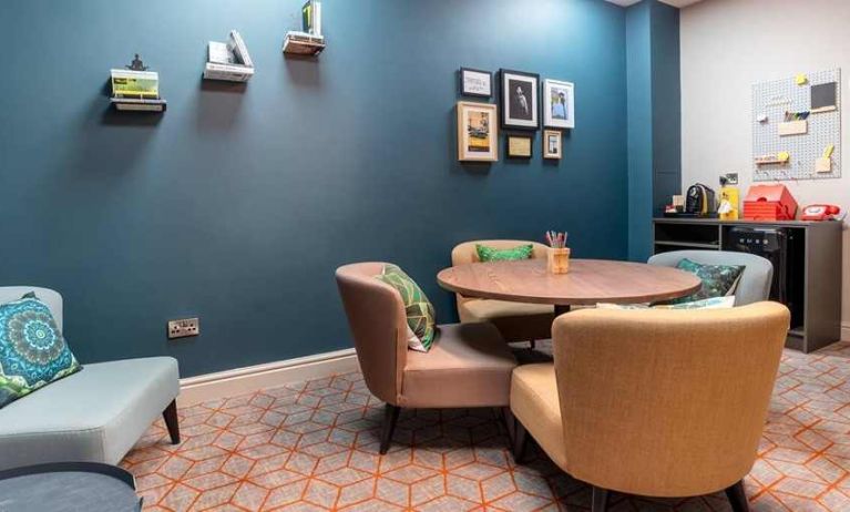 private work space ideal for coworking or working online at Hilton Garden Inn London Heathrow Airport.