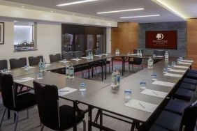 professional meeting room at DoubleTree by Hilton London Greenwich.