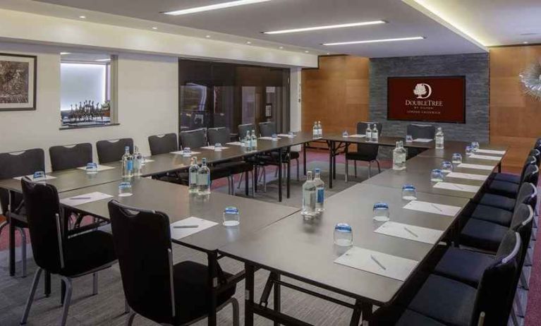 professional meeting room at DoubleTree by Hilton London Greenwich.