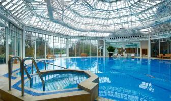 Stylish and relaxing swimming pool at the Hilton Birmingham Metropole.