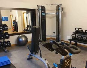 Fully equipped fitness center at the DoubleTree by Hilton Brescia.
