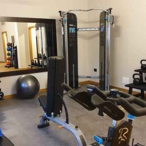 Fully equipped fitness center at the DoubleTree by Hilton Brescia.