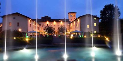 Outdoor pool at the Grand Hotel Villa Torretta Milan Sesto, Curio Collection.