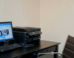 dedicated work station and business center with PC, internet, work desk, and printer at Hampton Inn Bloomington.