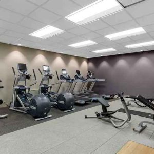 well equipped fitness center at DoubleTree by Hilton Hotel Downtown Wilmington - Legal District.