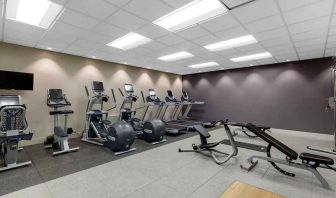 well equipped fitness center at DoubleTree by Hilton Hotel Downtown Wilmington - Legal District.