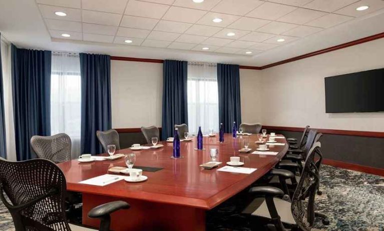 professional meeting room for all business meetings at Hilton Garden Inn Troy.