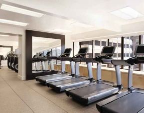 fitness center well equipped at Hilton San Francisco Financial District.