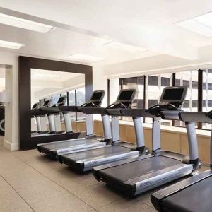 fitness center well equipped at Hilton San Francisco Financial District.