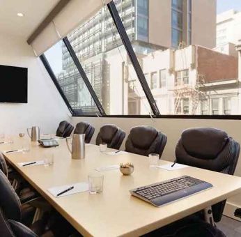 professional meeting room at Hilton San Francisco Financial District.