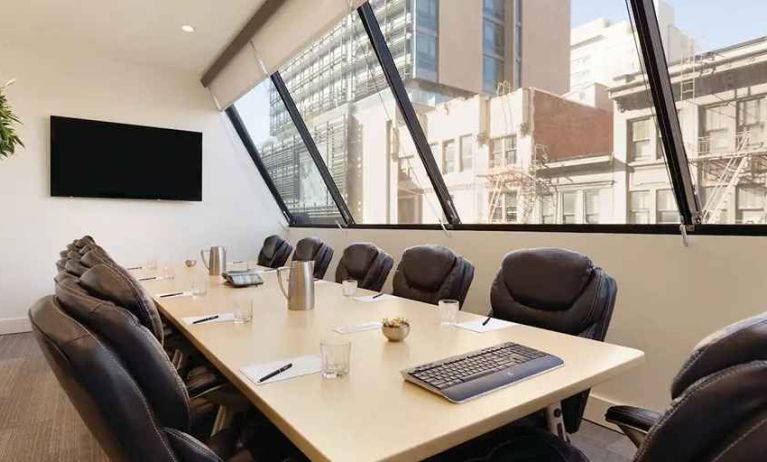 professional meeting room at Hilton San Francisco Financial District.