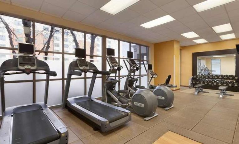 fitness center well equipped for all exercise at Embassy Suites by Hilton Newark Wilmington South.