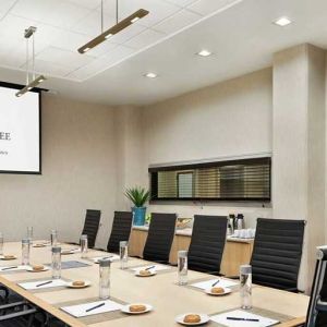 professional meeting room for all business needs at DoubleTree by Hilton Hotel Albuquerque.