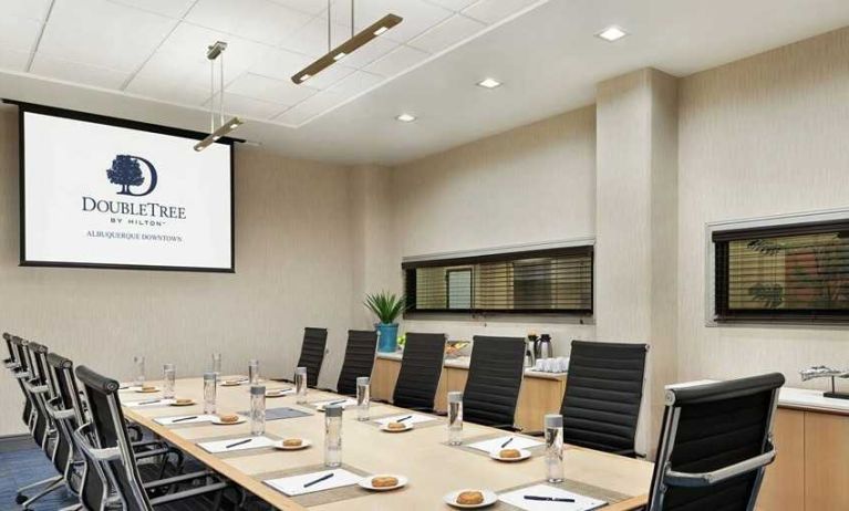 professional meeting room for all business needs at DoubleTree by Hilton Hotel Albuquerque.