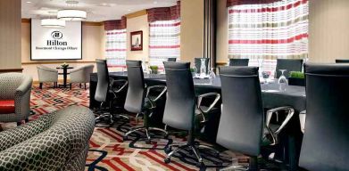 professional meeting room at Hilton Rosemont/Chicago O'Hare.