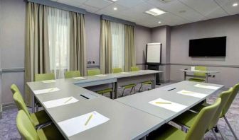 Small meeting room with u shape table at the Hilton Garden Inn Dublin Custom House.