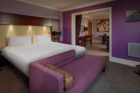 Spacious king suite at the Hilton Belfast Templepatrick Golf & Country Club.