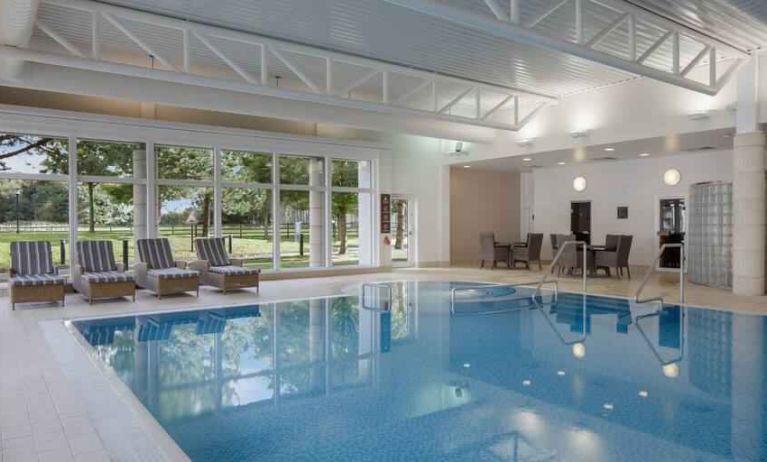 Relaxing indoor pool at the Hilton Belfast Templepatrick Golf & Country Club.