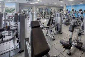 Fully equipped fitness center at the Hilton Belfast Templepatrick Golf & Country Club.