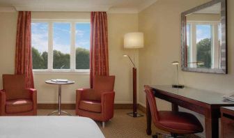 Comfortable working station at the Hilton Belfast Templepatrick Golf & Country Club.