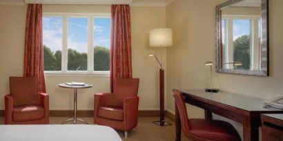 Comfortable working station at the Hilton Belfast Templepatrick Golf & Country Club.