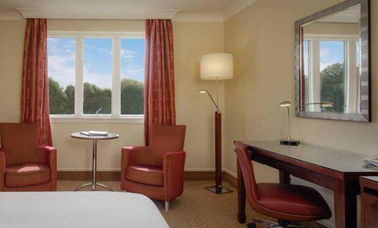 Comfortable working station at the Hilton Belfast Templepatrick Golf & Country Club.