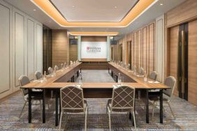 Elegant meeting room with u shape table at the Hilton Garden Inn Jakarta Taman Palem.