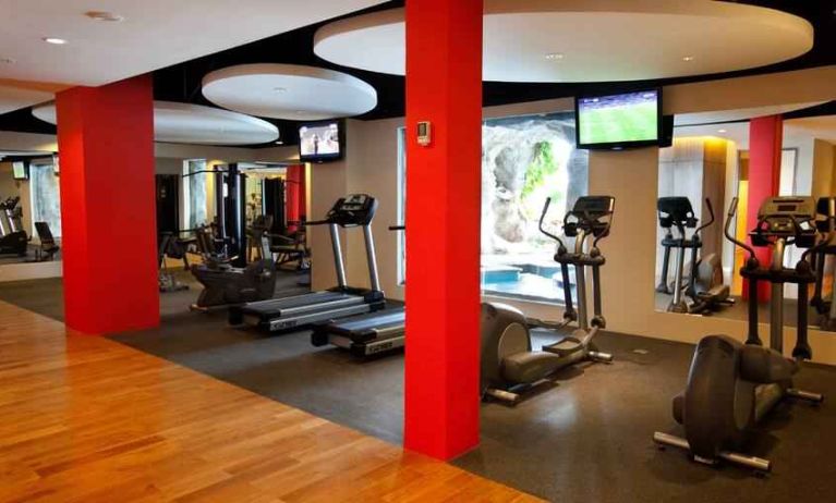 Fitness center at the Hilton Bali Resort.